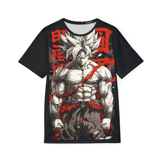 Camiseta deportiva de anime para hombre - Diseño de guerrero dragón